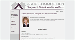 Desktop Screenshot of dieimmobilienmaklerin.de